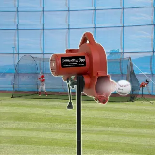 PowerAlley Pro Real Ball Machine & PowerAlley 22' Cage